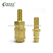 Brass nickel-plated Pipe Coupler
